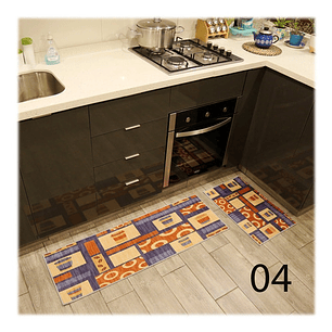 Set Alfombras Cocina Antideslizante Decoración Hogar