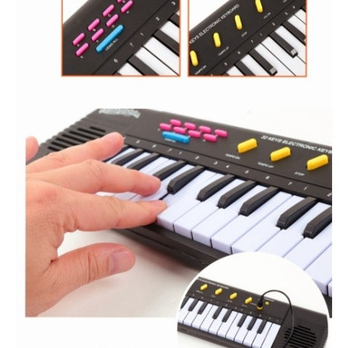 Organo Teclado Musical Niños Con Micrófono Juguete Pilas 2