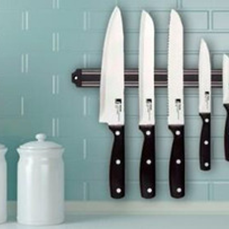 Barra Imán Porta Cuchillos Tijeras 50cms C/u 2