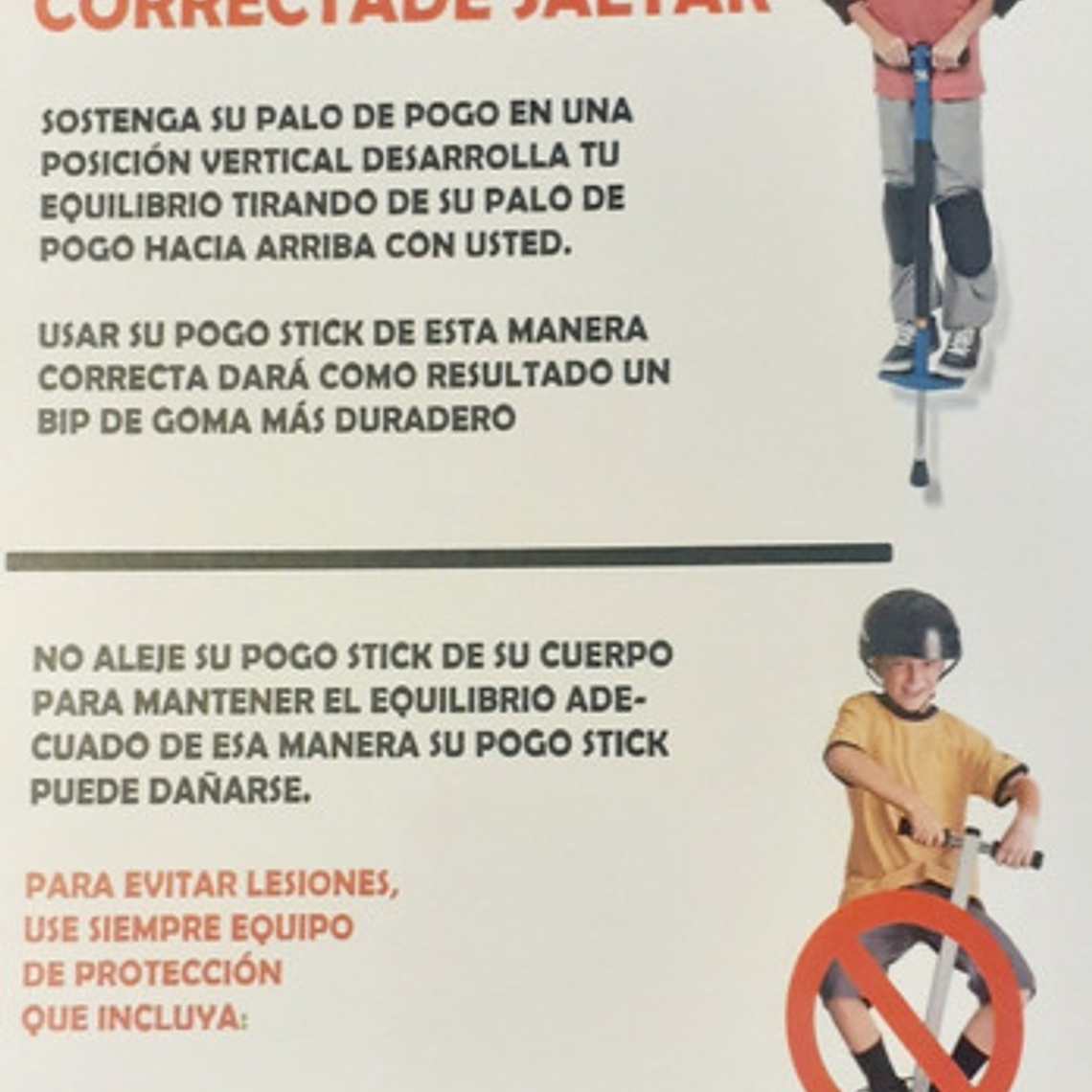 Palo Saltarín Pogo Stick Master Niños Ejercicio Didáctico 3