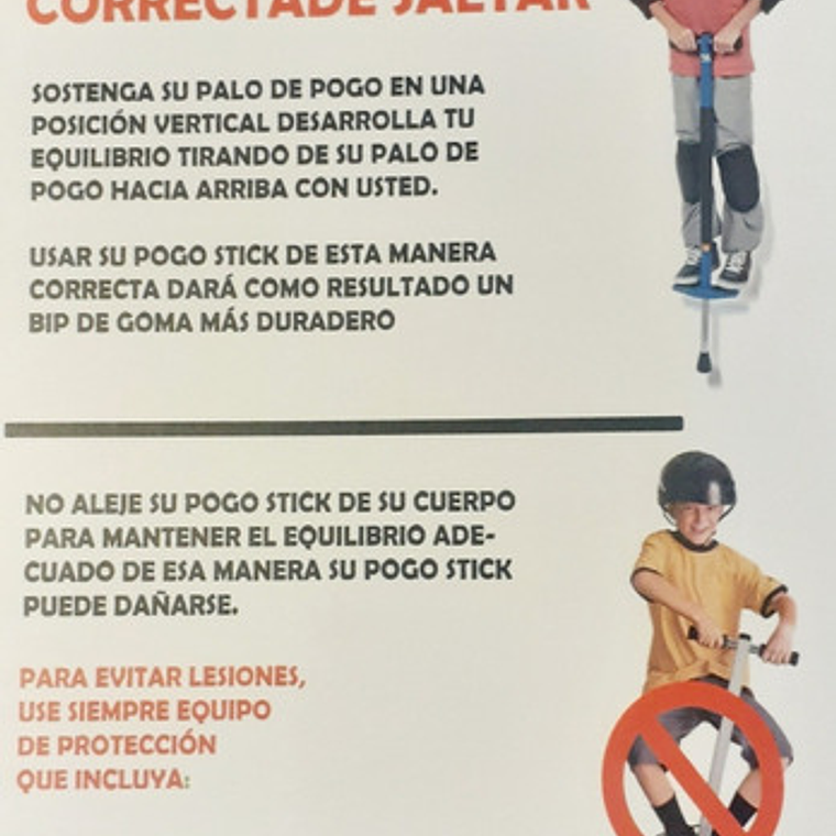 Palo Saltarín Pogo Stick Master Niños Ejercicio Didáctico 3