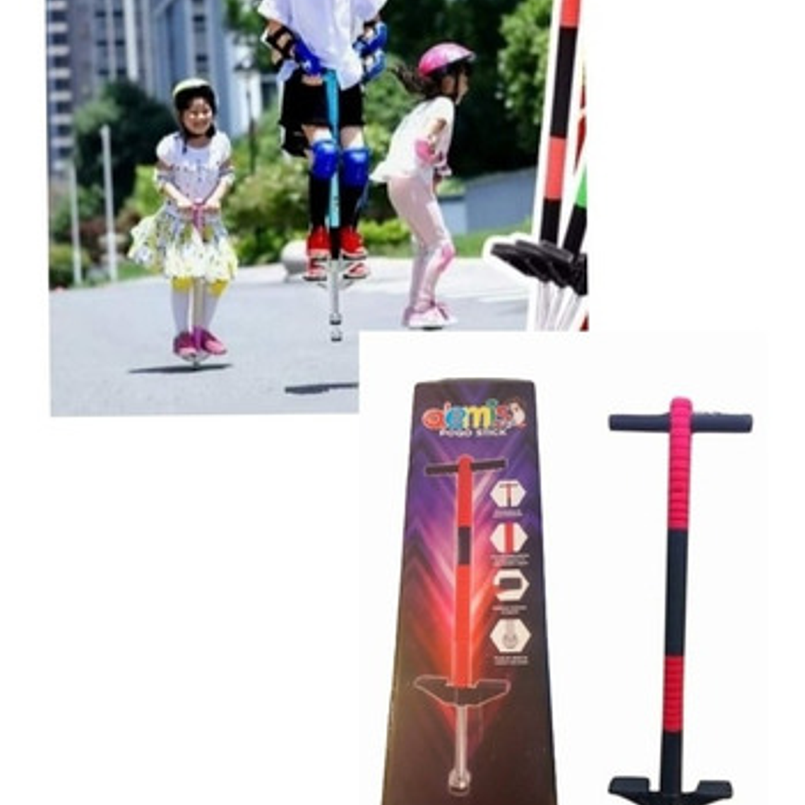 Palo Saltarín Pogo Stick Master Niños Ejercicio Didáctico 7