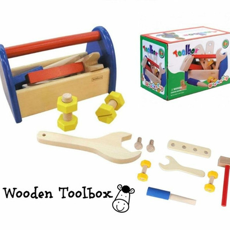 Set Didáctico Herramientas Estación Carpintería Niños Juguet 3