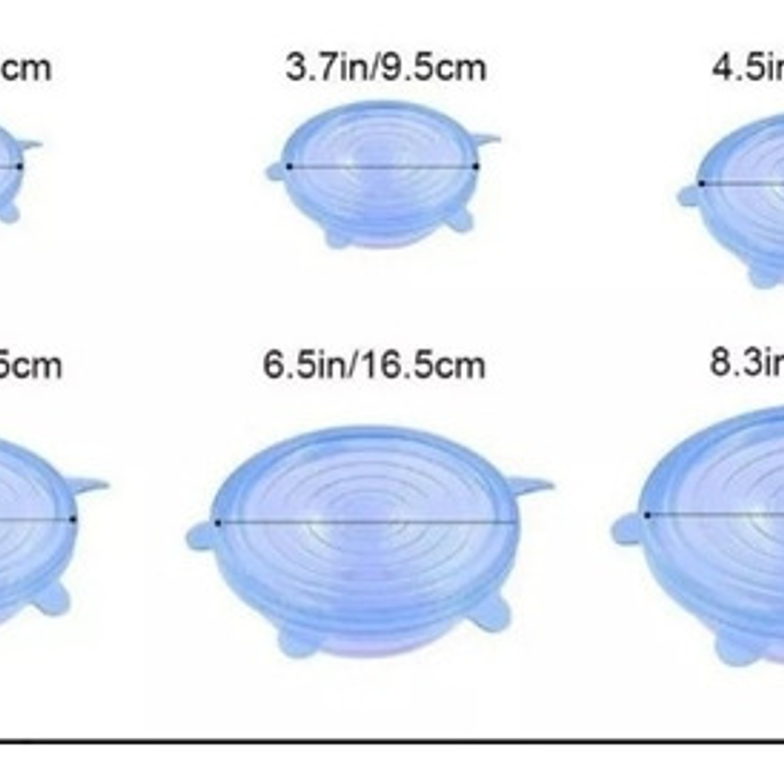 Tapas Silicona Ajustable Set X6 4