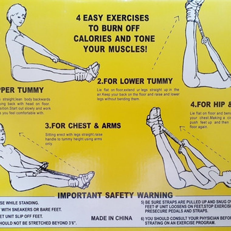 Banda Elástica Resistencia Resortes Ejercicios Brazos Pecho  2
