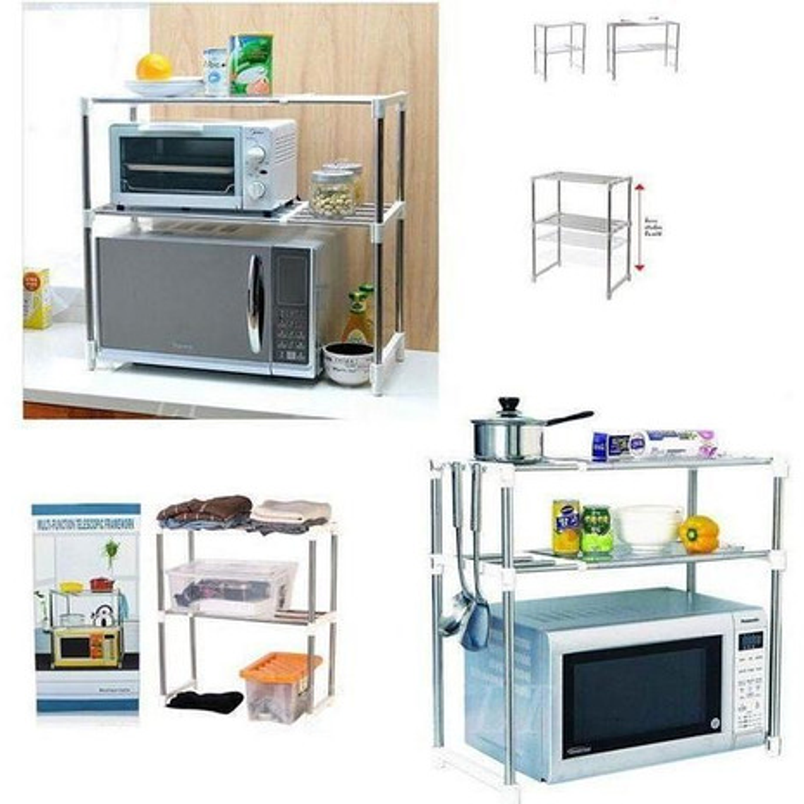 Rack Organizador Microondas Repisa Multifuncional 6