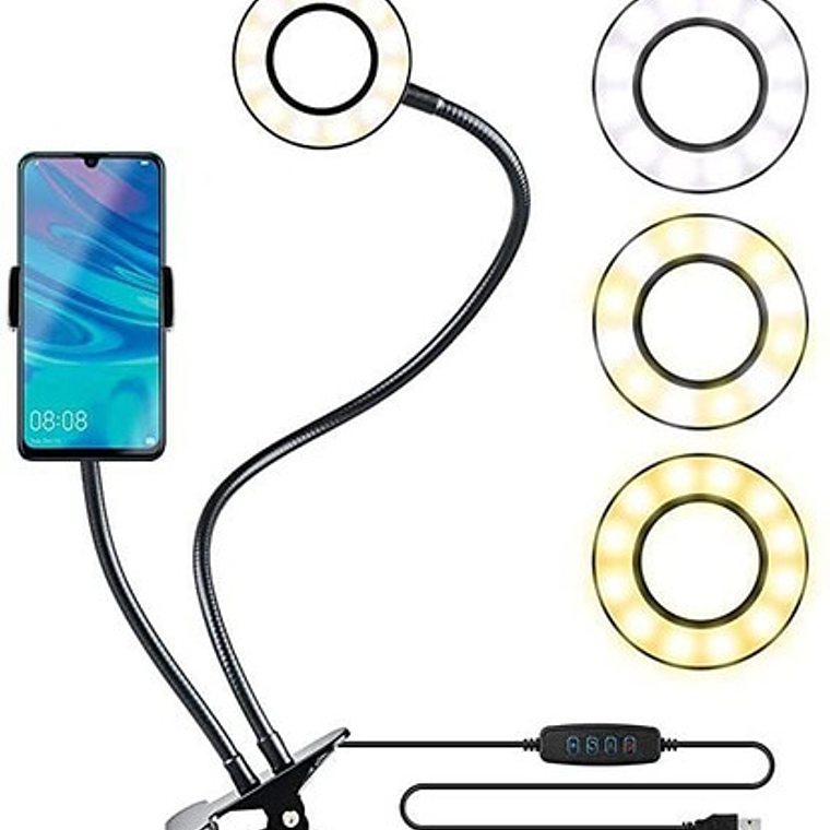 Aro De Luz Led Flexible Foto Video Tiktok Zoom Premium Usb  1
