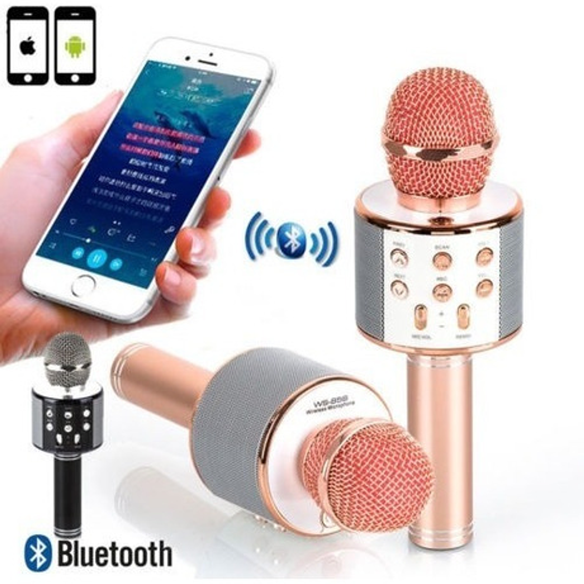 Microfono Karaoke Mini Parlante Portatil Usb Distorsión Voz 1