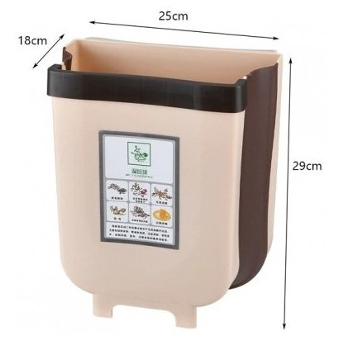 Basurero Organizador Puerta Cocina Baño Hogar Multifuncional 2