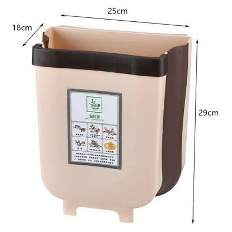 Basurero Organizador Puerta Cocina Baño Hogar Multifuncional 2