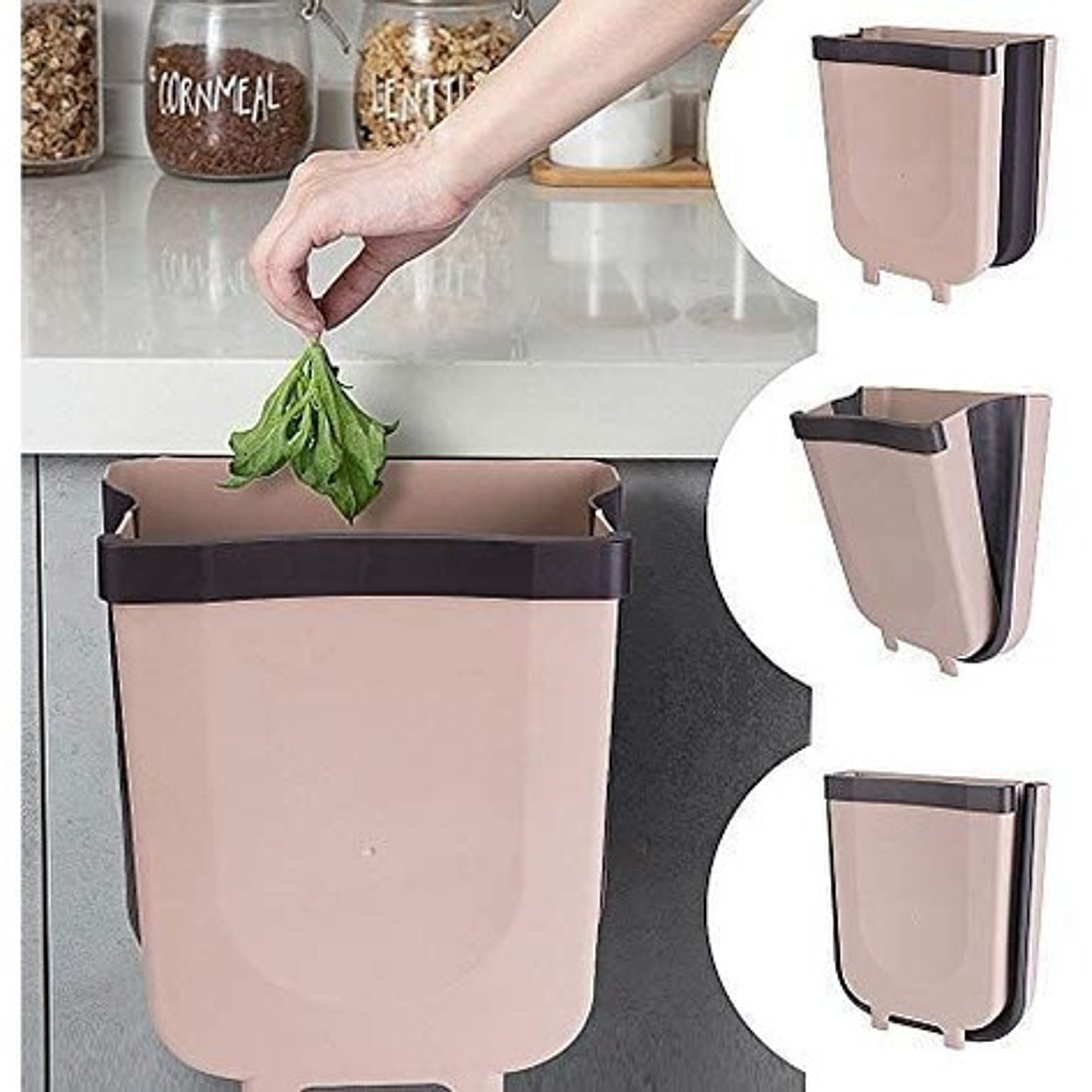 Basurero Organizador Puerta Cocina Baño Hogar Multifuncional 1