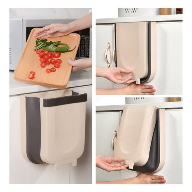 Basurero Organizador Puerta Cocina Baño Hogar Multifuncional 4