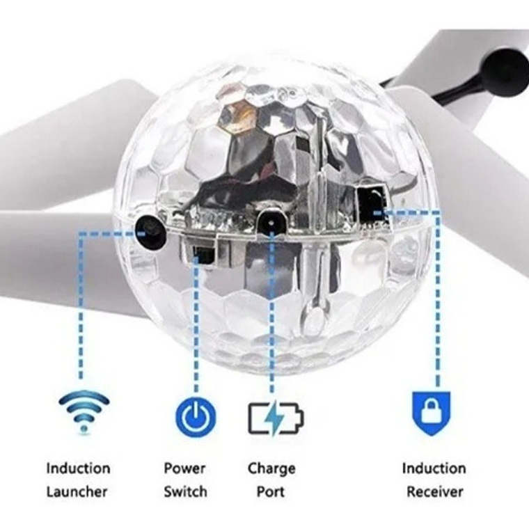 Pelota Voladora Drone Flying Ball Sensor  Juguete Niños  4