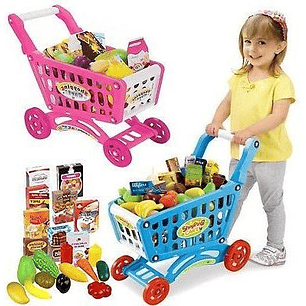 Carrito Supermercado Niños Juguete Compras Accessorios 