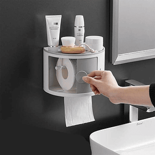 Dispensador Organizador Papel Higiénico Multifunctional 
