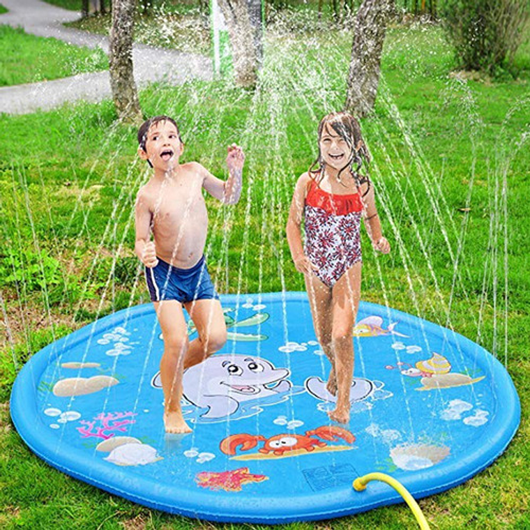 Mini Alfombra Lanza Agua Piscina Niños Bebe  1