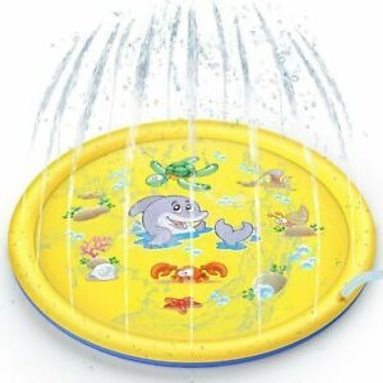 Mini Alfombra Lanza Agua Piscina Niños Bebe  5