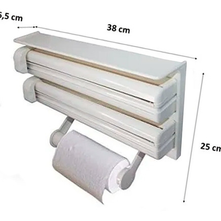 Organizador Cocina Porta Toalla Nova Film Alusa Triple 3