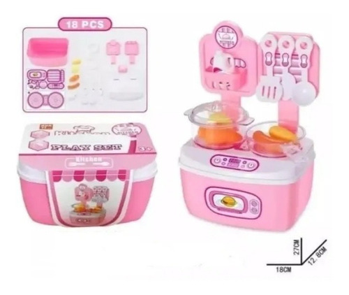 Set Mini Cocina Juguete Didáctica Niños  1