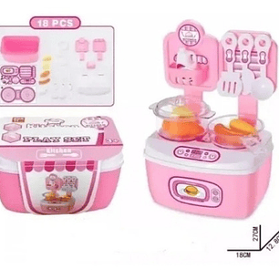 Set Mini Cocina Juguete Didáctica Niños 
