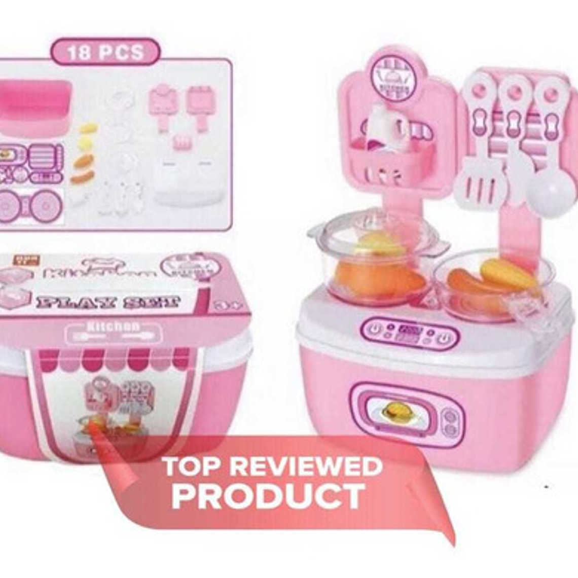 Set Mini Cocina Juguete Didáctica Niños  4