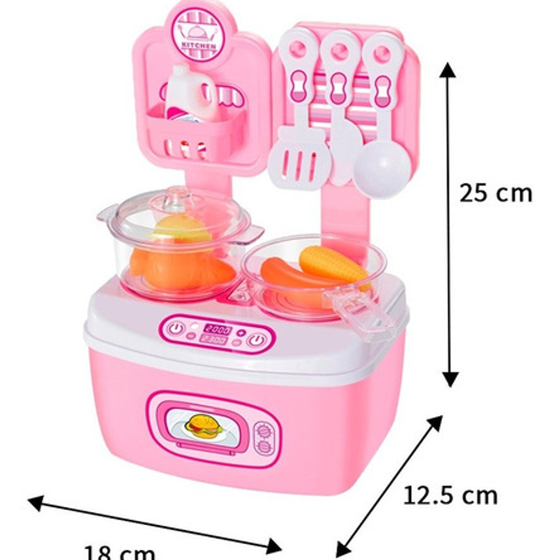 Set Mini Cocina Juguete Didáctica Niños  7