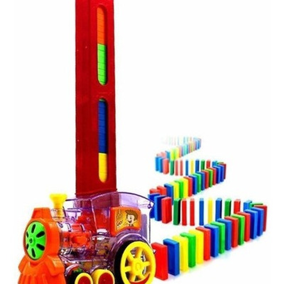 Tren Dominó Didáctico Luces Sonidos Niños  1