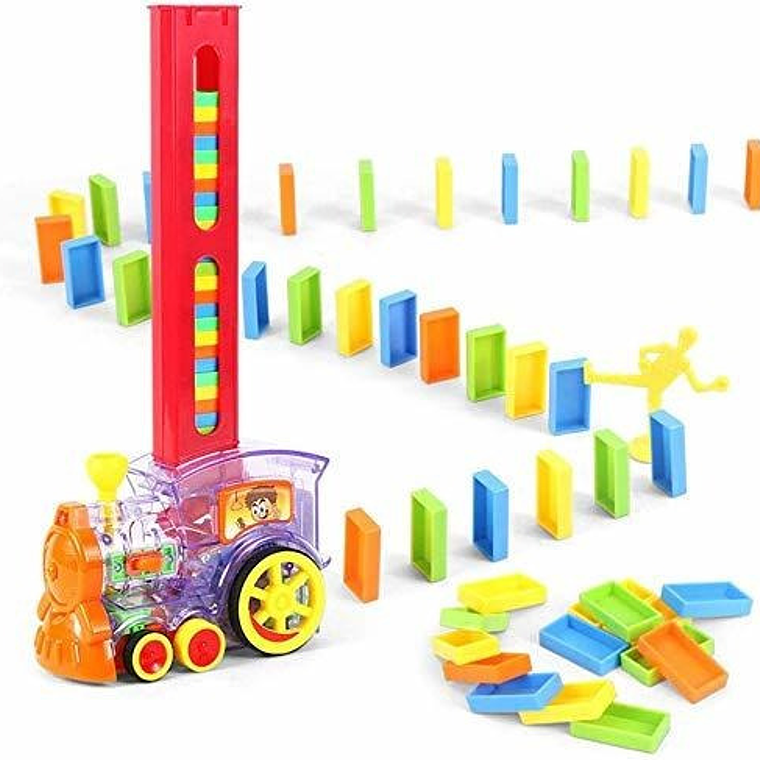 Tren Dominó Didáctico Luces Sonidos Niños  3