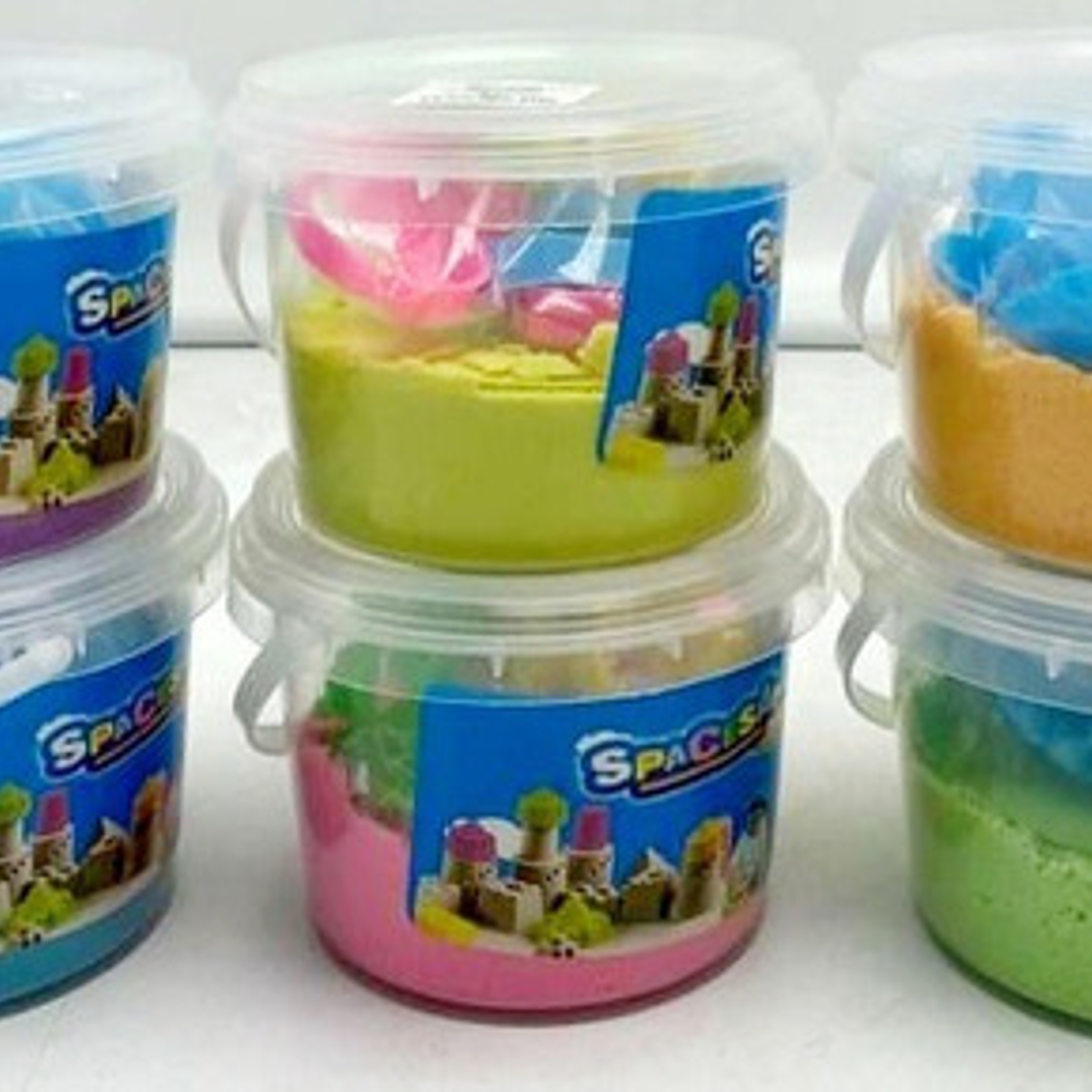 Pack 2 Arena Mágica Kinética Moldeable Didáctico Niños  1