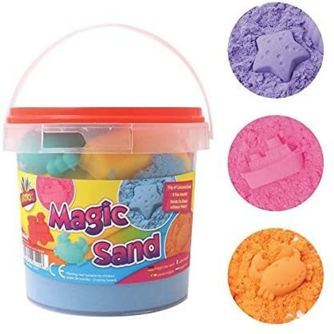 Pack 2 Arena Mágica Kinética Moldeable Didáctico Niños  2