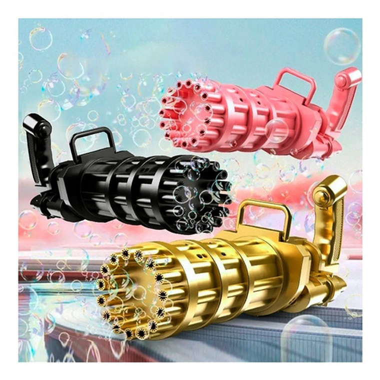 Lanza Burbujas Pistota Colores Niños Juguete  8