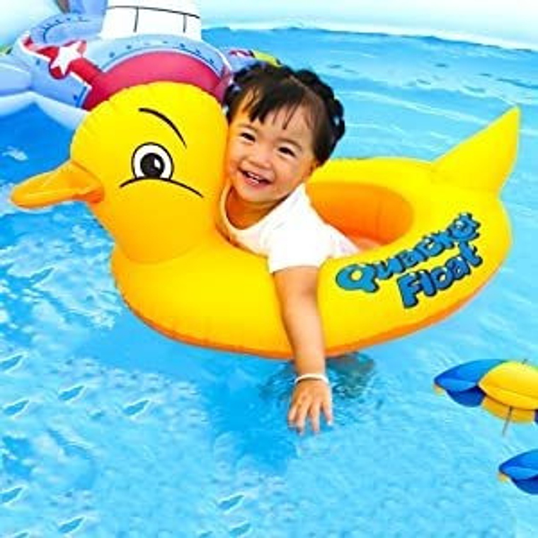 Flotador Pato Con Asiento Niños Bebe  7