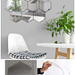 Espejo 3d Exagonal Vinilo Adhesivo Set Decoración Hogar X8 - Miniatura 8