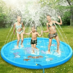 Alfombra Piscina Lanza Agua Rociador  Xl Juegos Niños