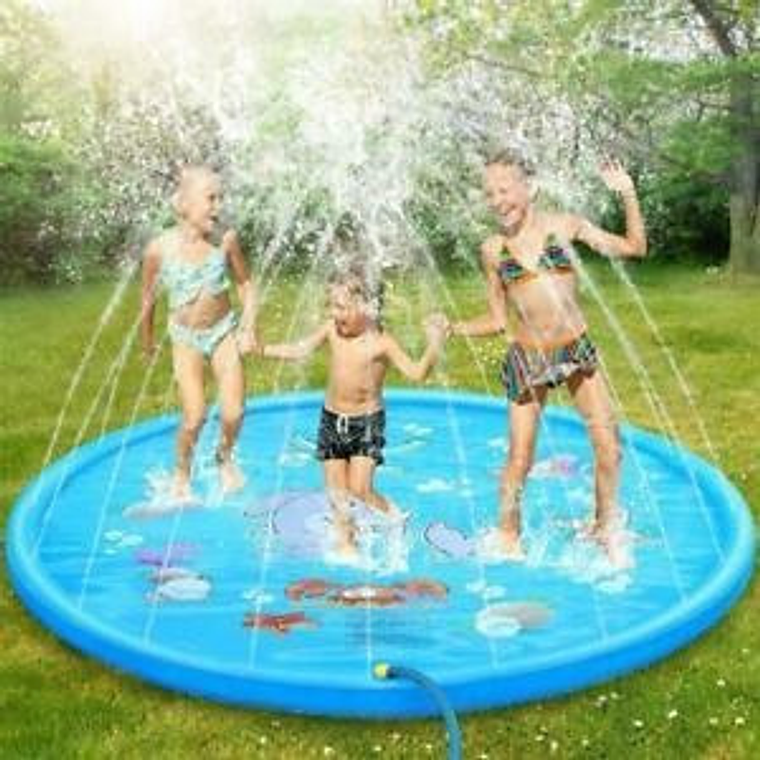 Alfombra Piscina Lanza Agua Rociador  Xl Juegos Niños 1