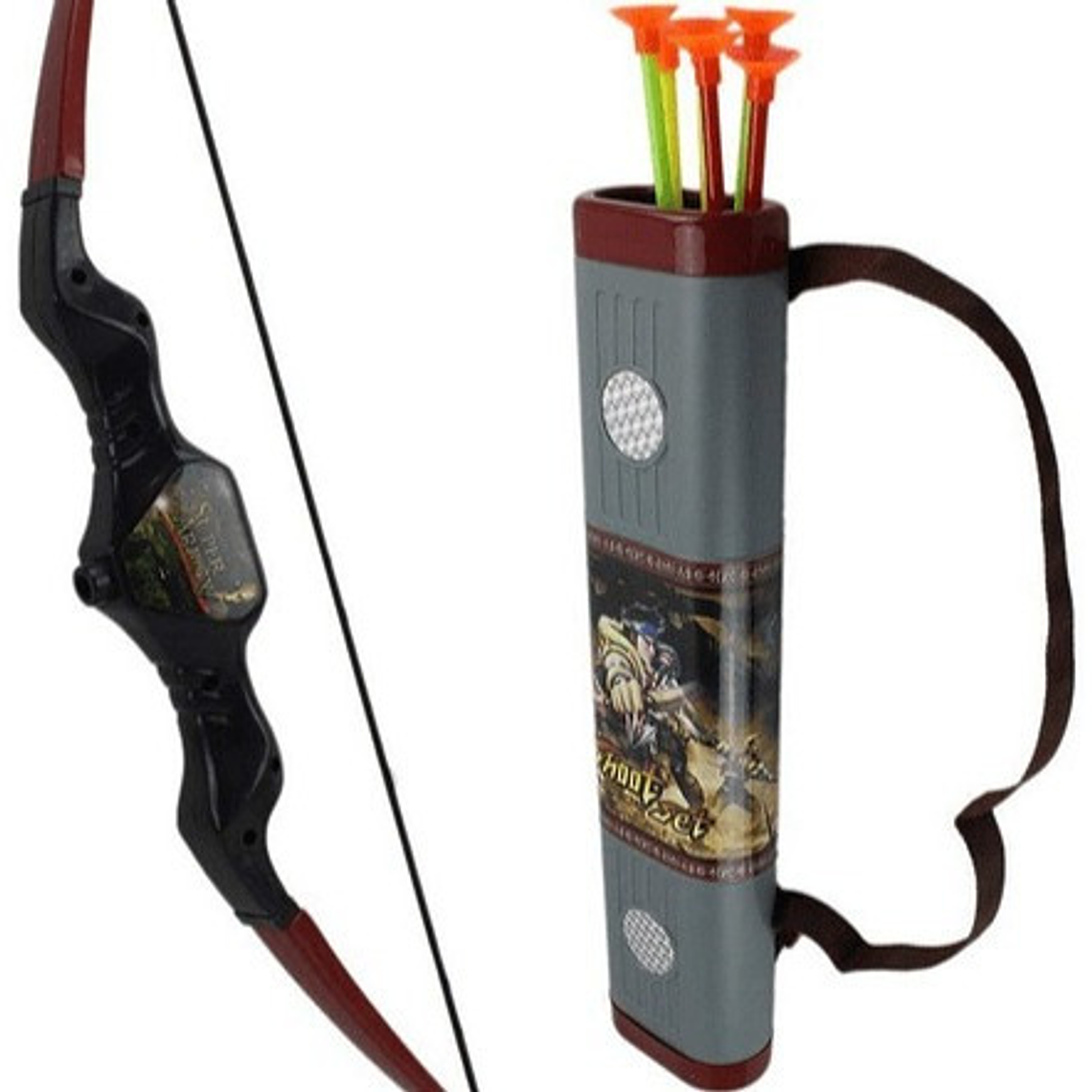 Set Arco Y Flechas Juguete Tiro Al Blanco Niños 5