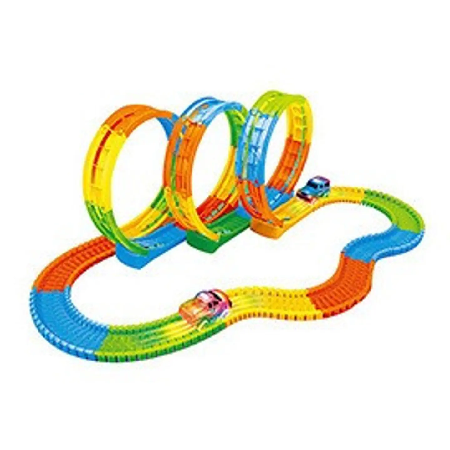 Autopista Flexible Luminosa 128 Piezas Juguete Niños  6