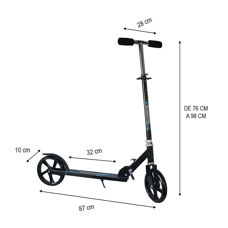 Scooter Xl Urbano Niños Adolecente Adulto. 4