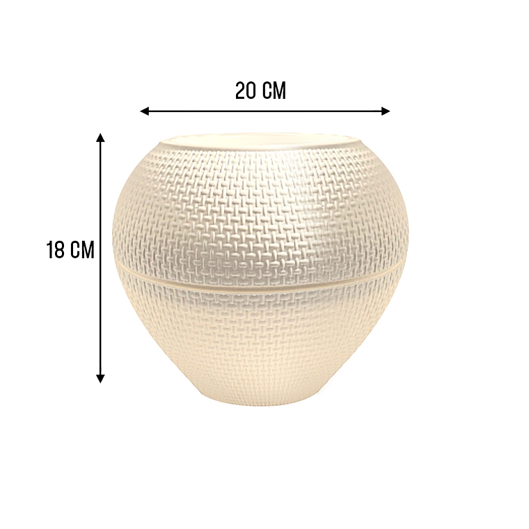 Macetero plástico 18x20 cm   3