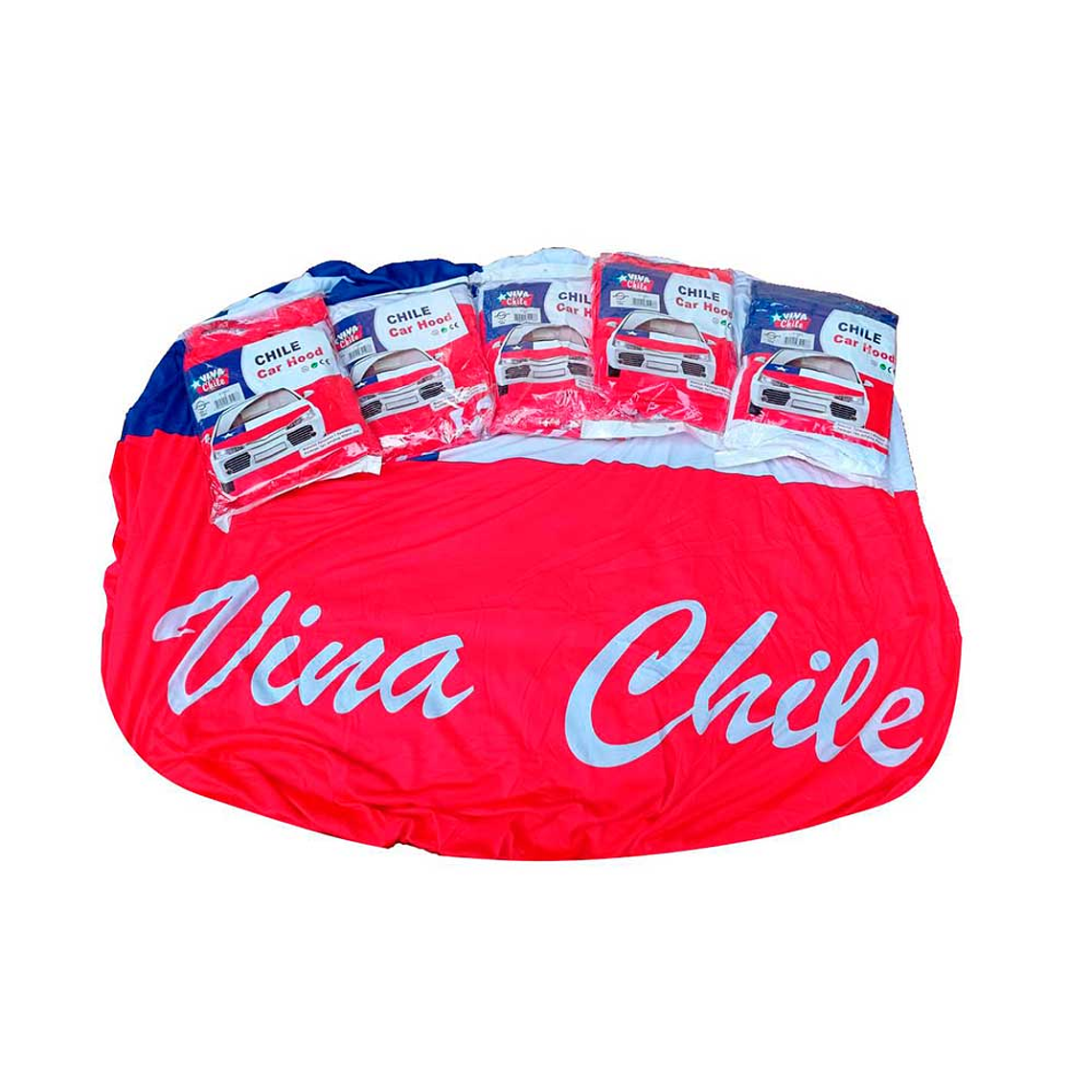 Bandera chilena cubre capot  2