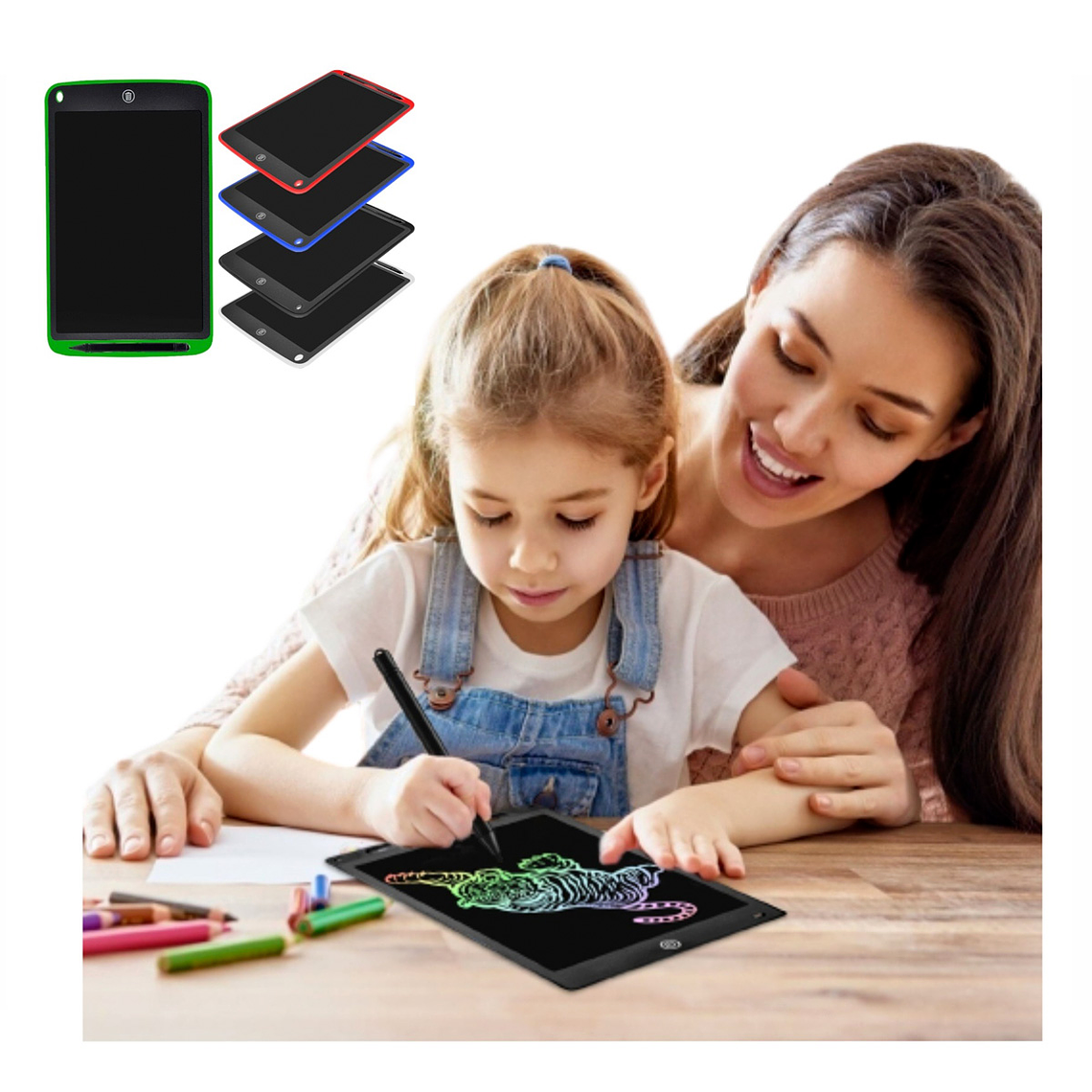 Pizarra Mágica Tablet Dibujo Lcd 8,5  Niños Adulto Didáctico 1