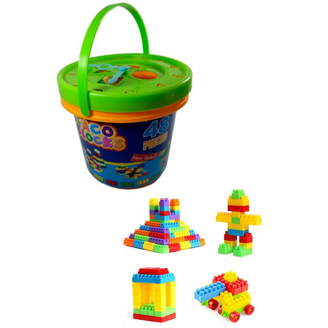 Lego Balde Didáctico Bloques Construcción Niños  2