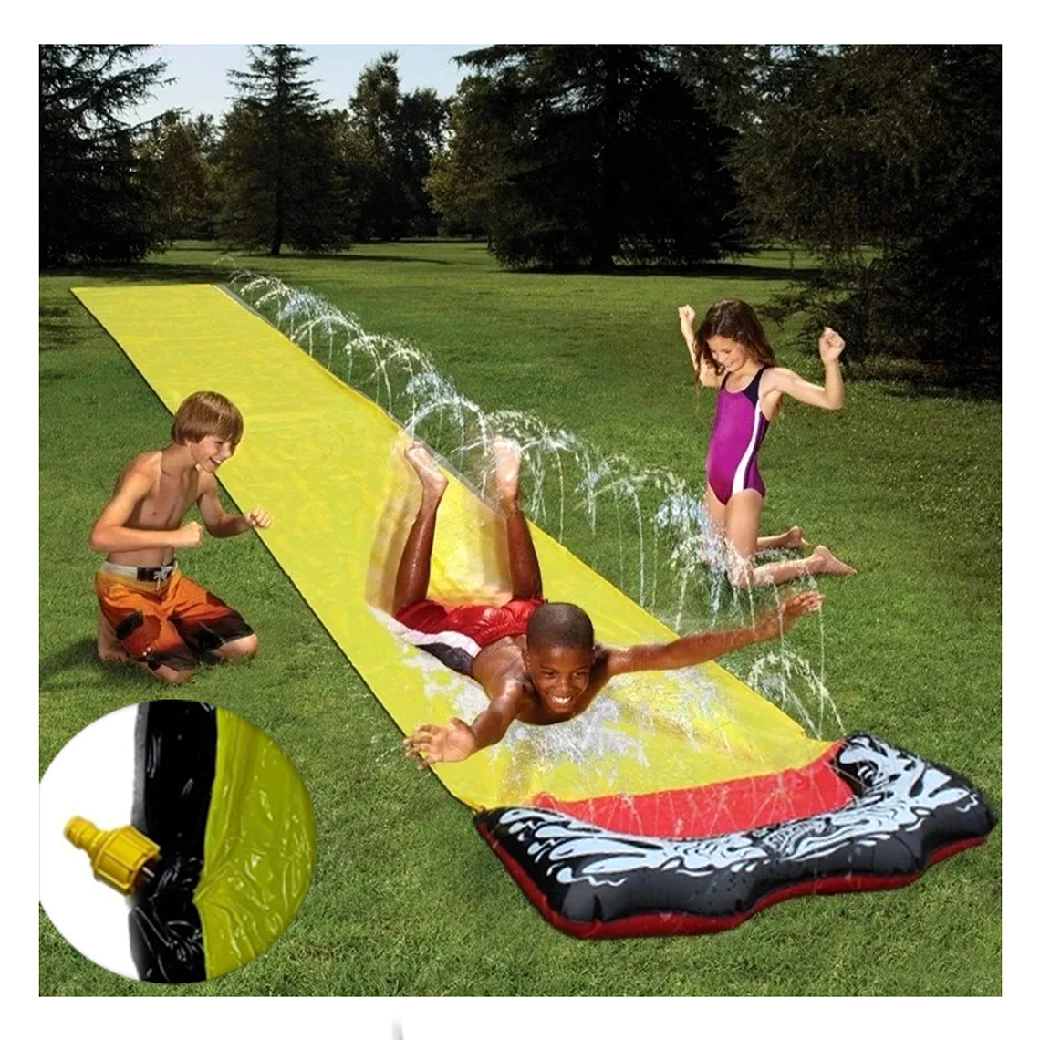 Alfombra Tobogán Deslizador De Agua Piscina  2