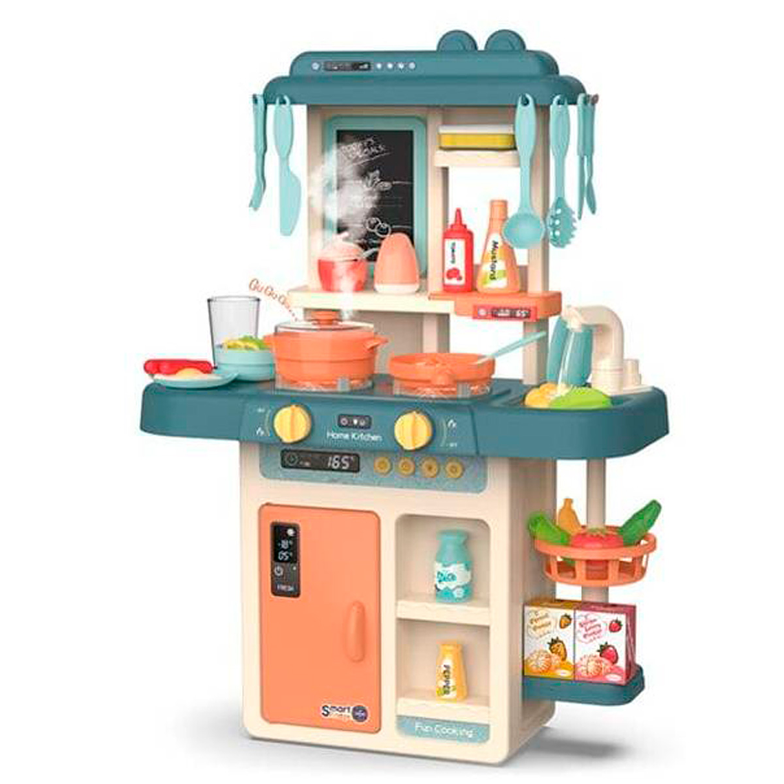 cocina agua 42 piezas  vapor luces sonidos niños 1