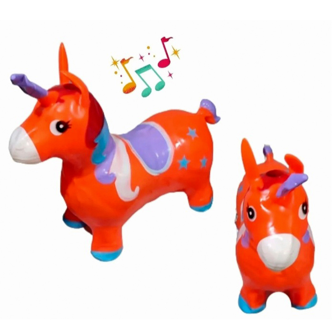 Pony Saltarín Luces Y Musical Pelota Saltarina Niños 6