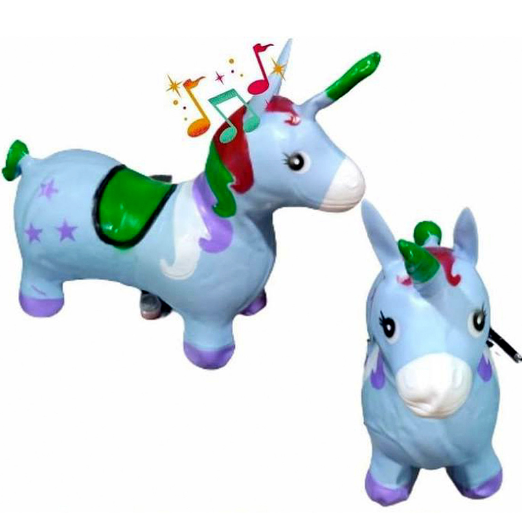 Pony Saltarín Luces Y Musical Pelota Saltarina Niños 7