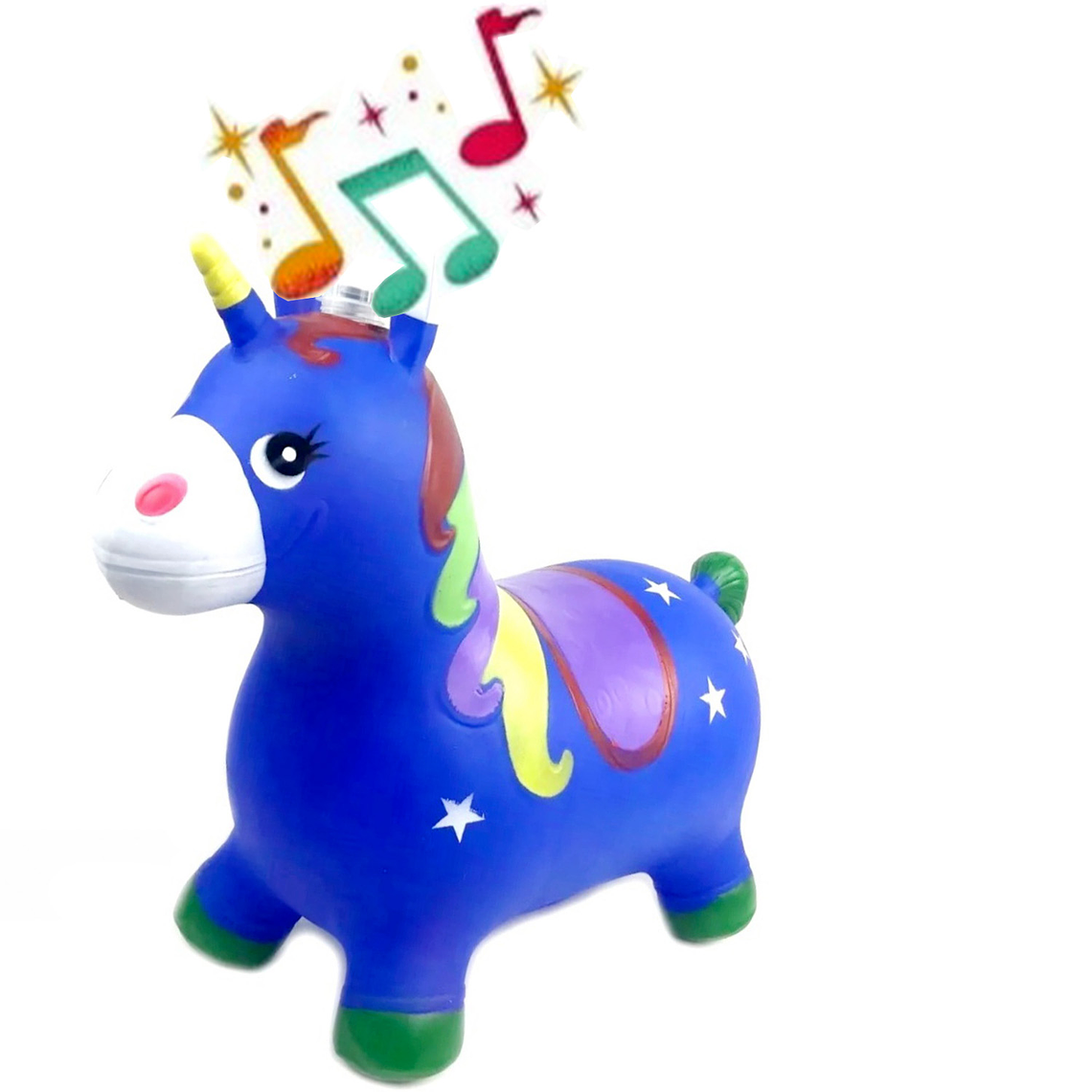 Pony Saltarín Luces Y Musical Pelota Saltarina Niños 2