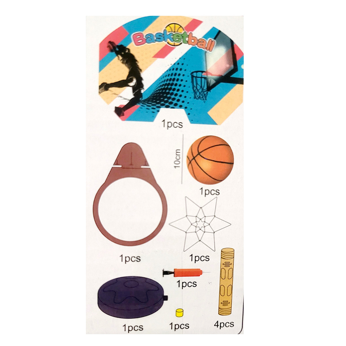 Basquetbol Aro Canasta Niños Juguete SS 3