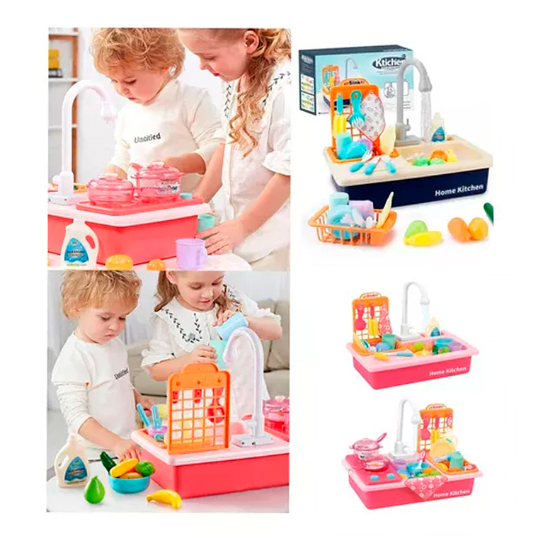 Lavaplatos Juguete Agua Real Portatil Unisex 3