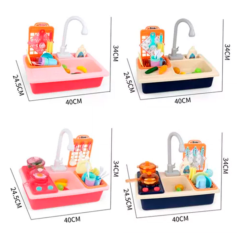 Lavaplatos Juguete Agua Real Portatil Unisex 4